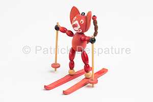 Mes jouets sports d'hiver, Patrick Desparture Collection, Felix die Katze als Skifahrer