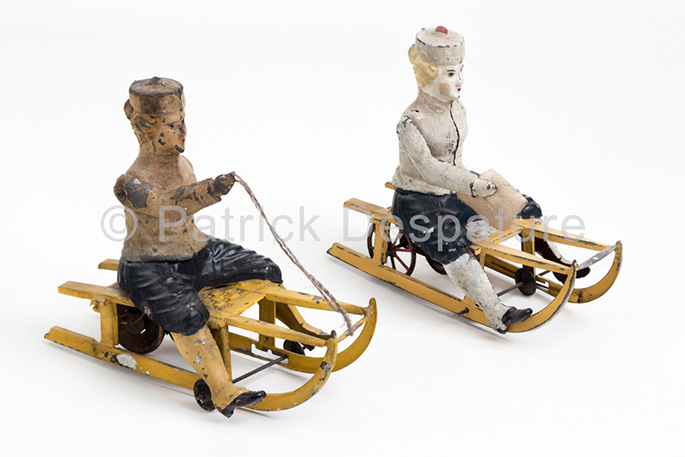 Mes jouets sports d'hiver, Patrick Desparture Collection, Lugeuses assises