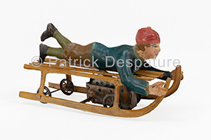 Mes jouets sports d'hiver, Patrick Desparture Collection, Lugeur couché