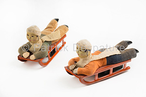 Mes jouets sports d'hiver, Patrick Desparture Collection, Lugeuses couchées