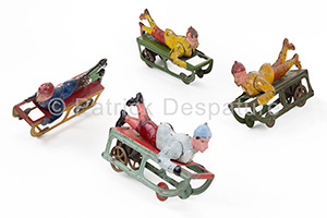 Mes jouets sports d'hiver, Patrick Desparture Collection, Lugeurs couchés