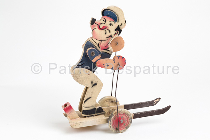 Mes jouets sports d'hiver, Patrick Desparture Collection, Popeye à ski