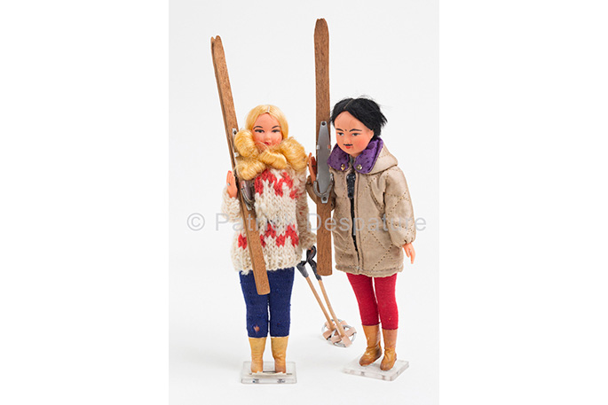 Mes jouets sports d'hiver, Patrick Desparture Collection, Skifahrer Puppen