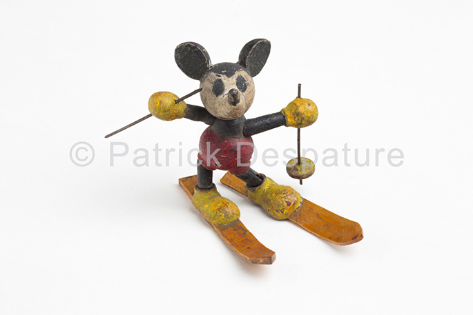 Mes jouets sports d'hiver, Patrick Desparture Collection, Micky Maus auf Skiern