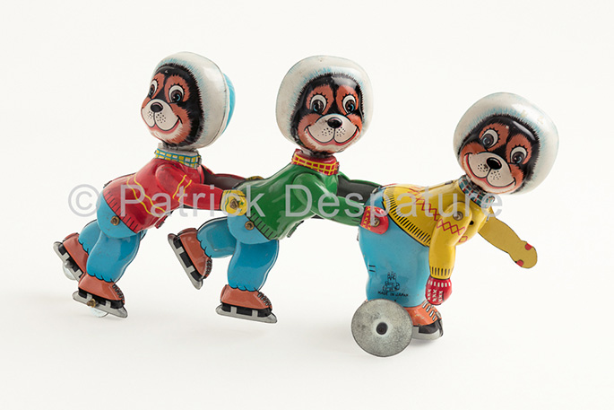Mes jouets sports d'hiver, Patrick Desparture Collection, Chats patineurs